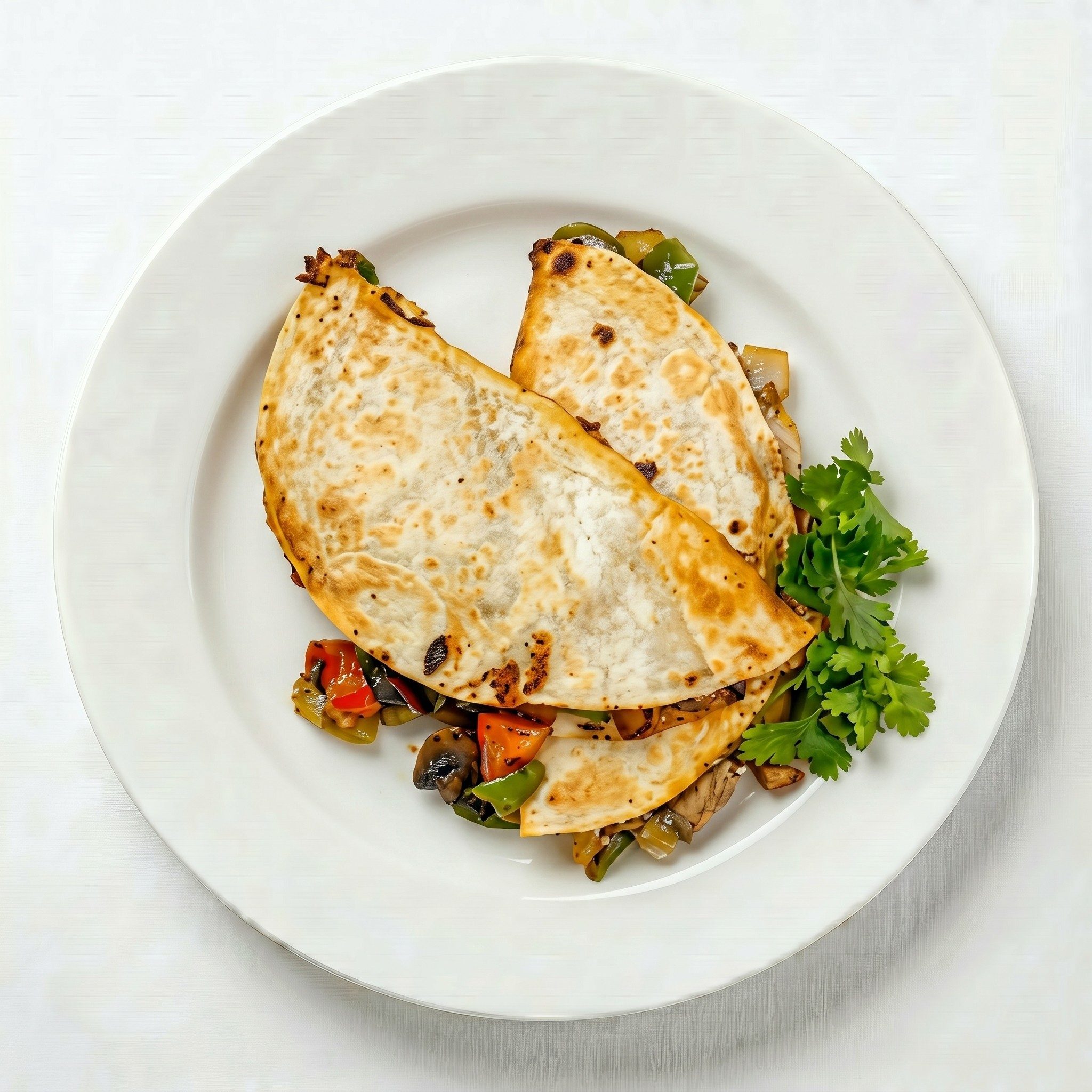 Mushroom Quesadillas.
