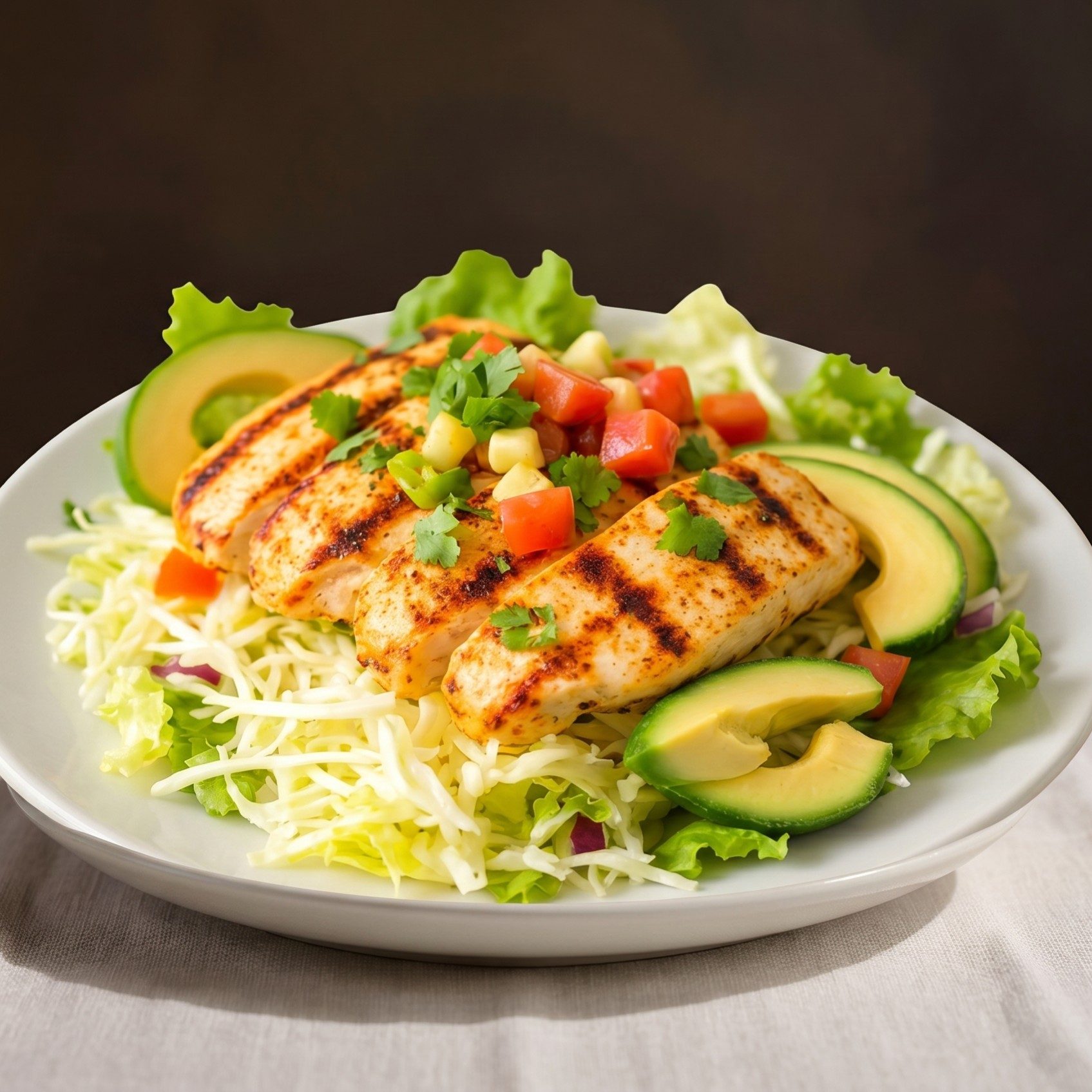 Chicken Fajita Salad.