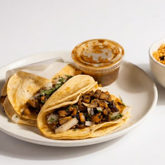 Al Pastor Pork Tacos.