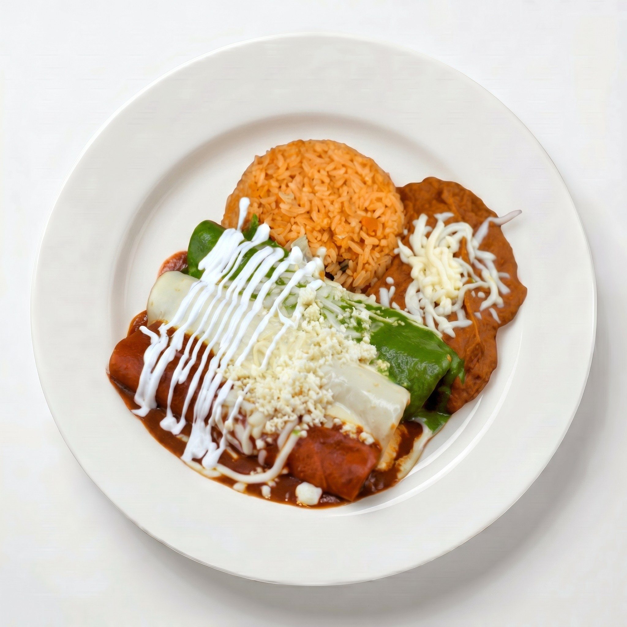 Enchiladas Bandera.