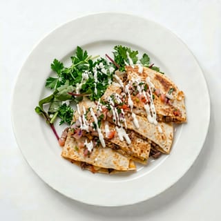 Spinach and Chicken Quesadilla