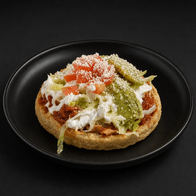 Sopes Mexas (Mexican Corn Cakes).