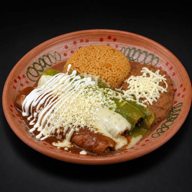 Enchiladas Bandera.