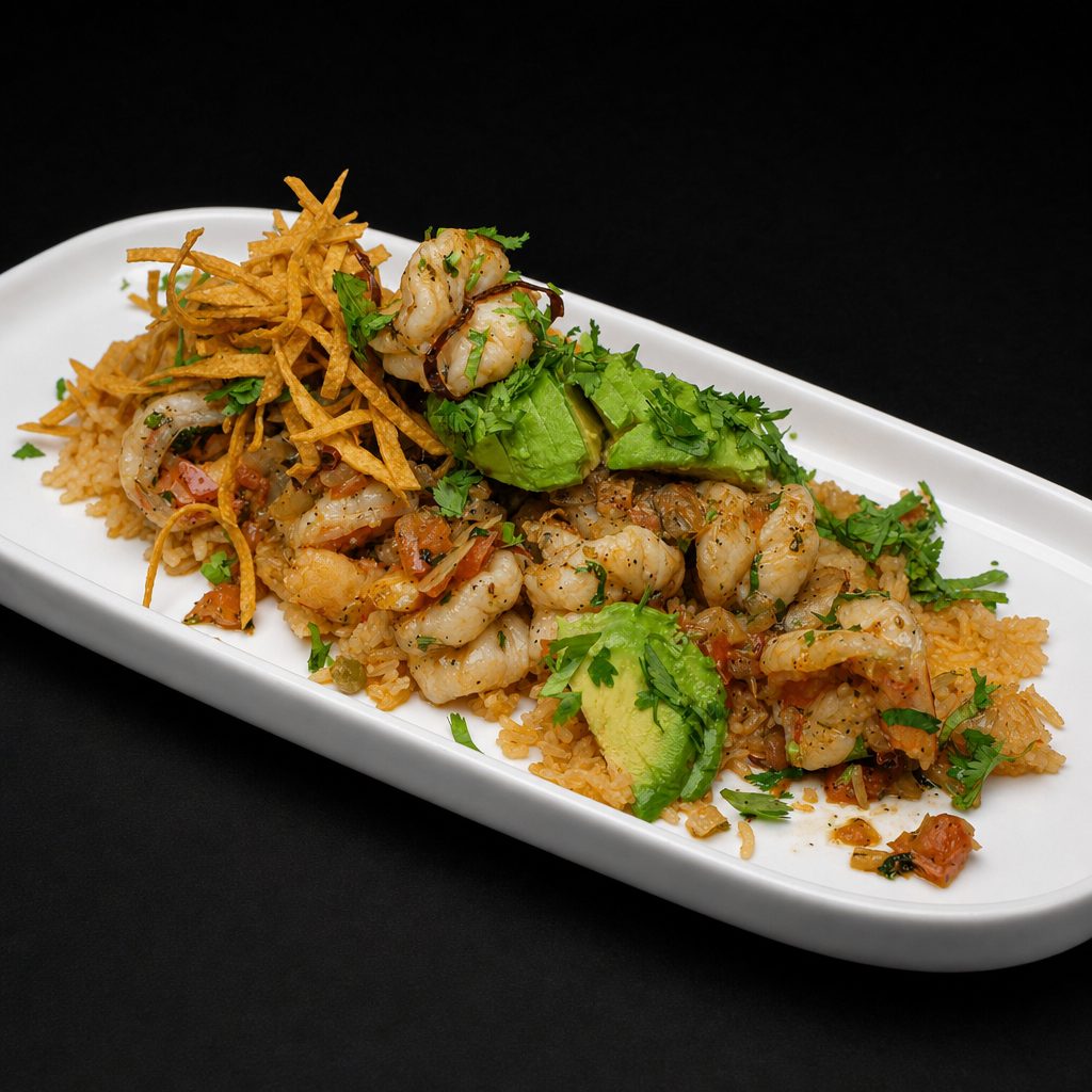 Camarones al Mojo de Ajo (Shrimp in Garlic Sauce).