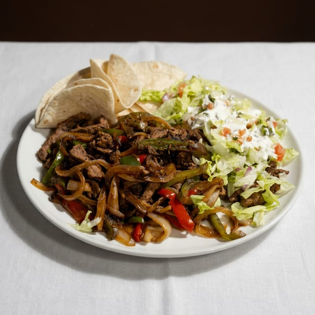 Beef Fajitas.