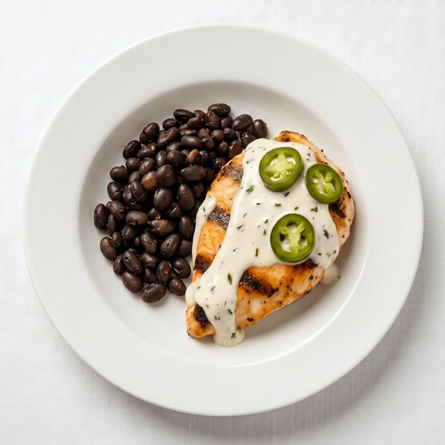 Pollo con Rajas (Chicken with Poblano Peppers).