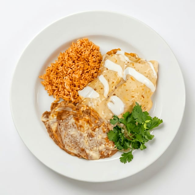 L - Enchiladas Suizas.