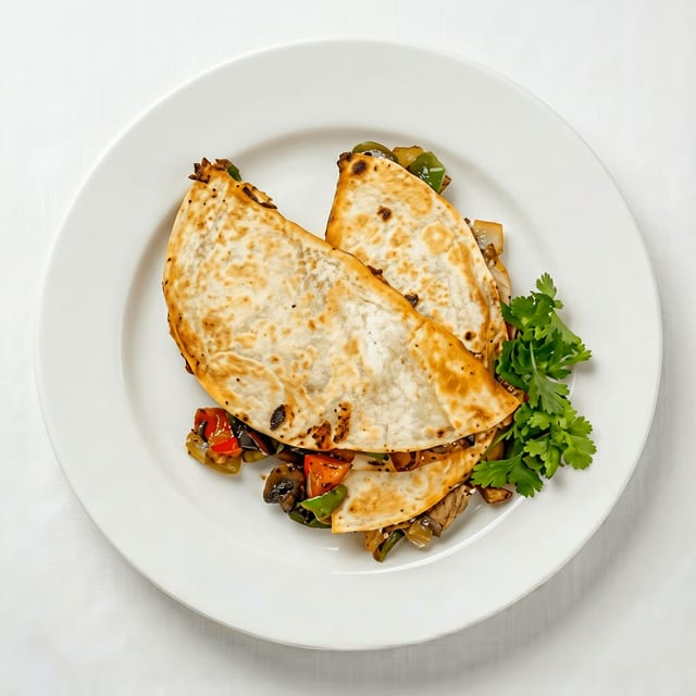 Mushroom Quesadillas.