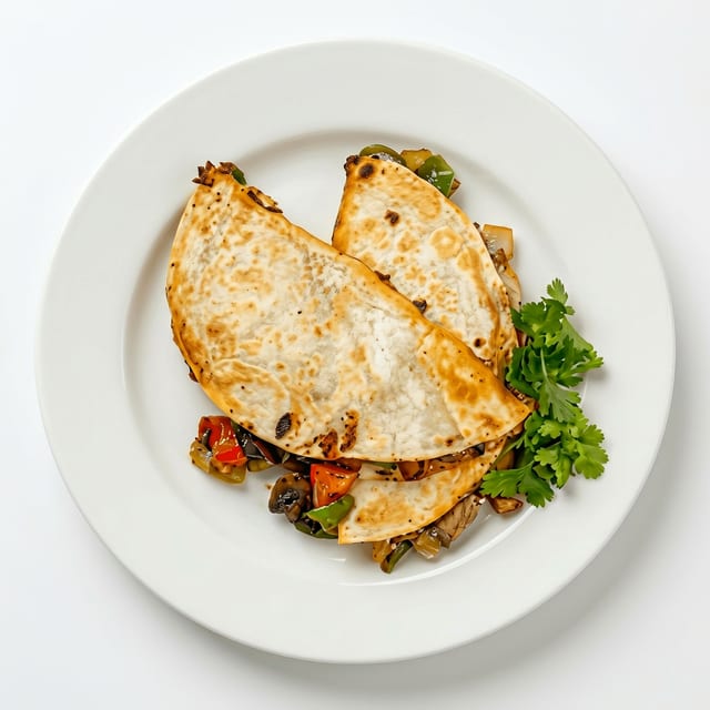 Mushroom Quesadillas.