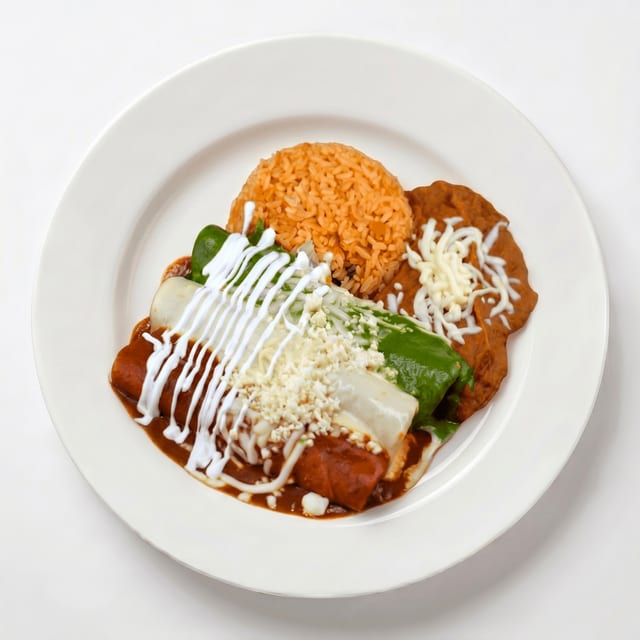 Enchiladas Bandera.