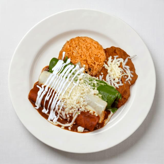 Enchiladas Bandera.